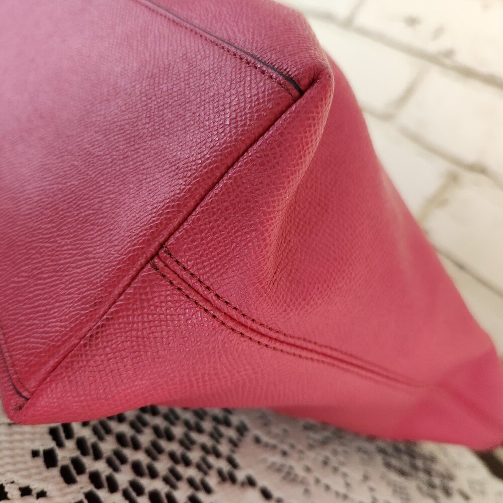 Coach Gallery Pink Leather Shoulder Bag Tote Purse - Picture 13 of 16